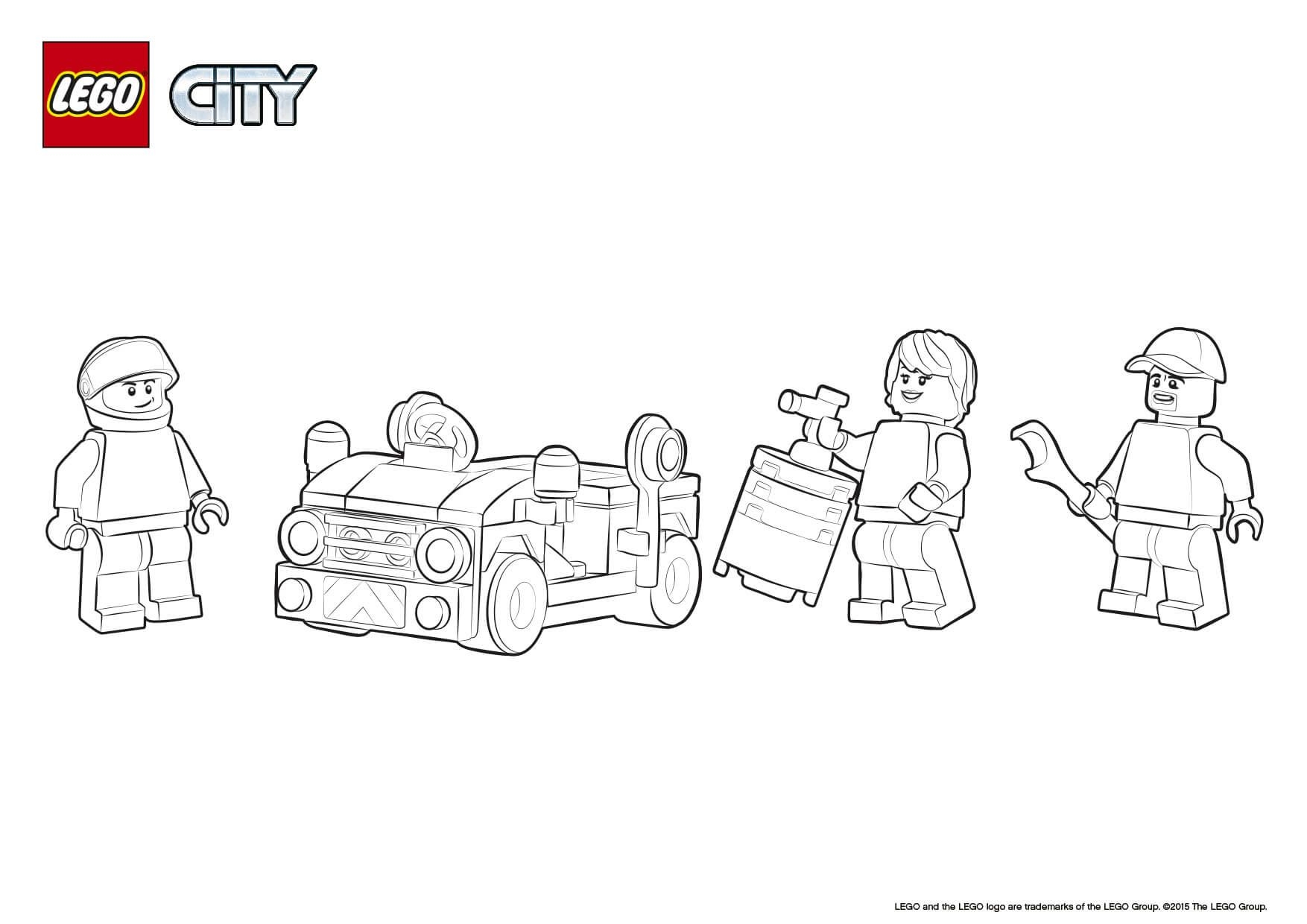 Лего город рисунок
