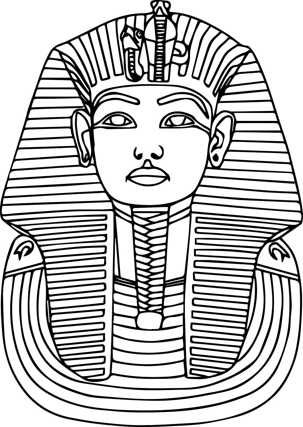 Маска фараона рисунок 5. Маска Тутанхамона. Маска фараона Тутанхамона рисунок. Фараоны древнего Египта Тутанхамон. Маска фараона Тутанхамона раскраска.