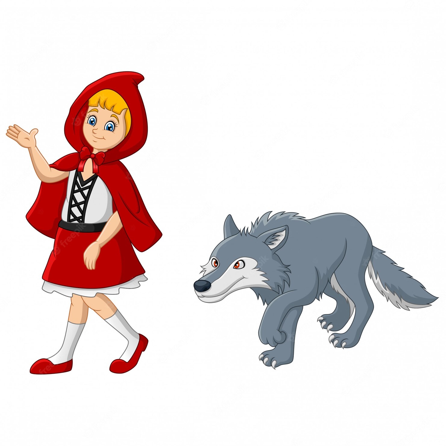 Серый волк из сказки красная шапочкк