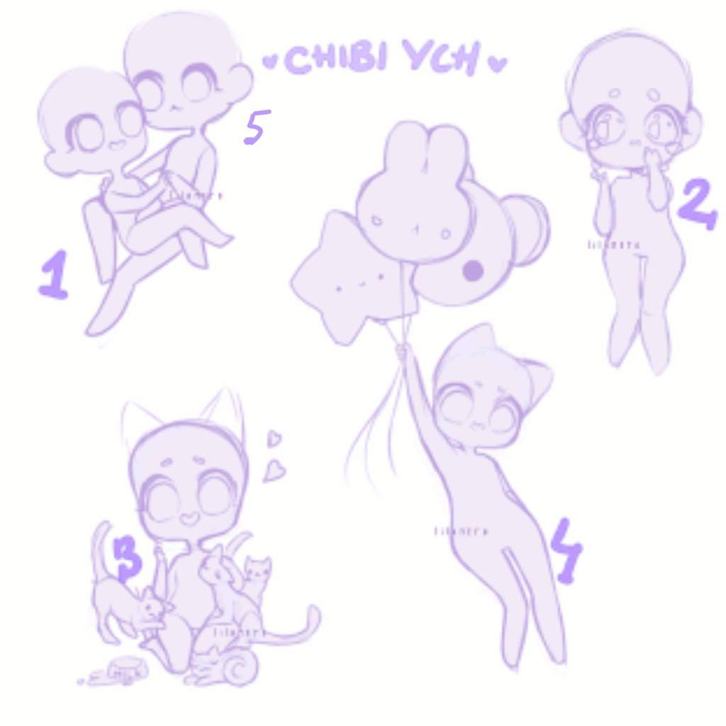 Chibi (Children) — Чиби (Дети) — Anime base Ych — Аниме манекены