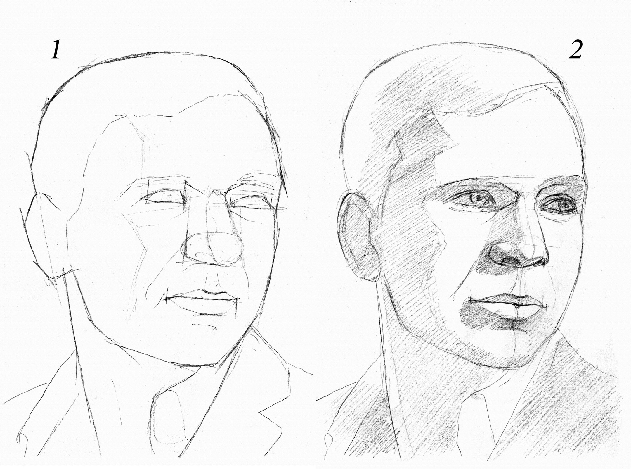 Как нарисовать портрет мужчины карандашом поэтапно для начинающих с фото пошагово
