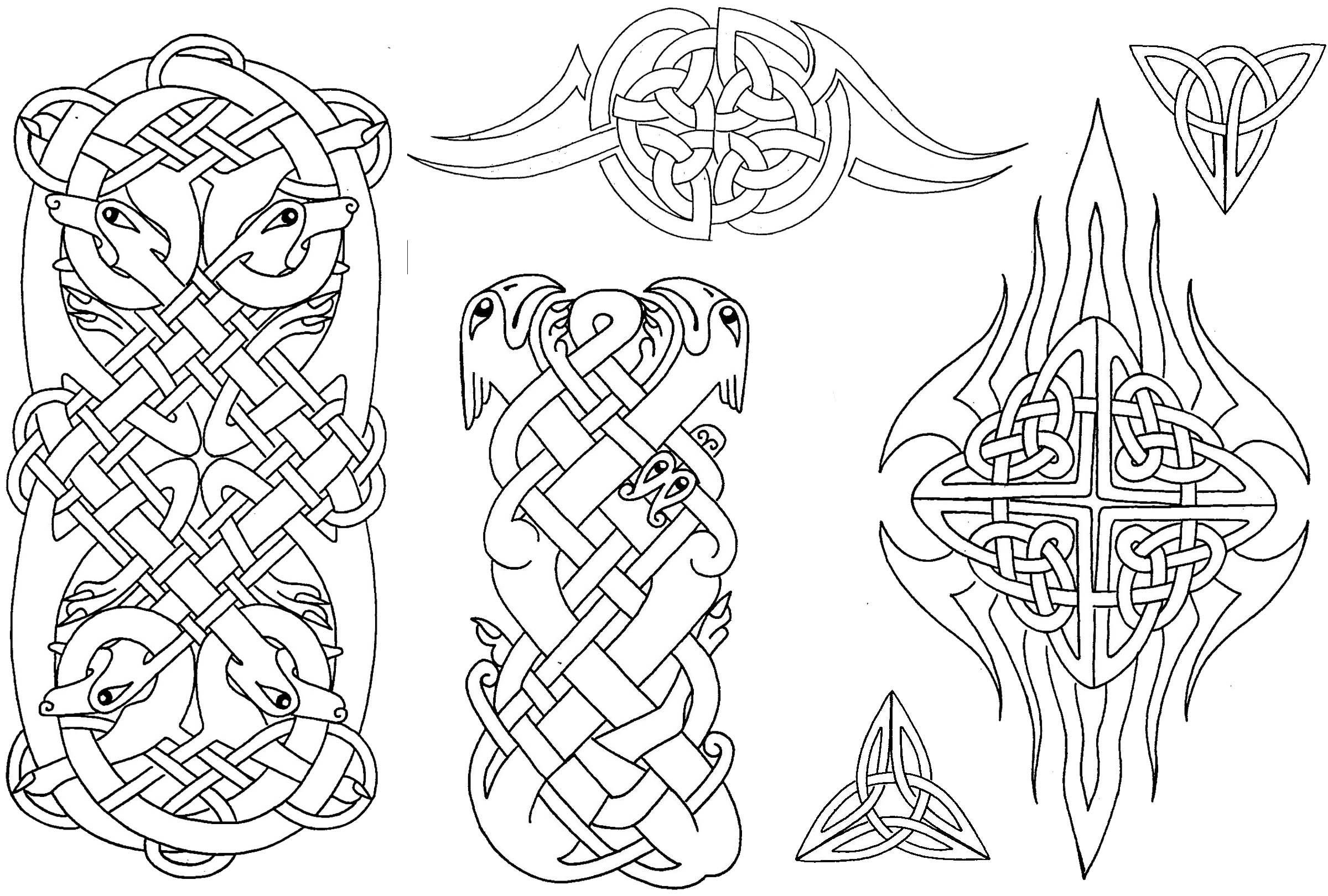 Кельтские тату - мифология, эскизы, узоры, где набить (на руку, плечо, как рукав)