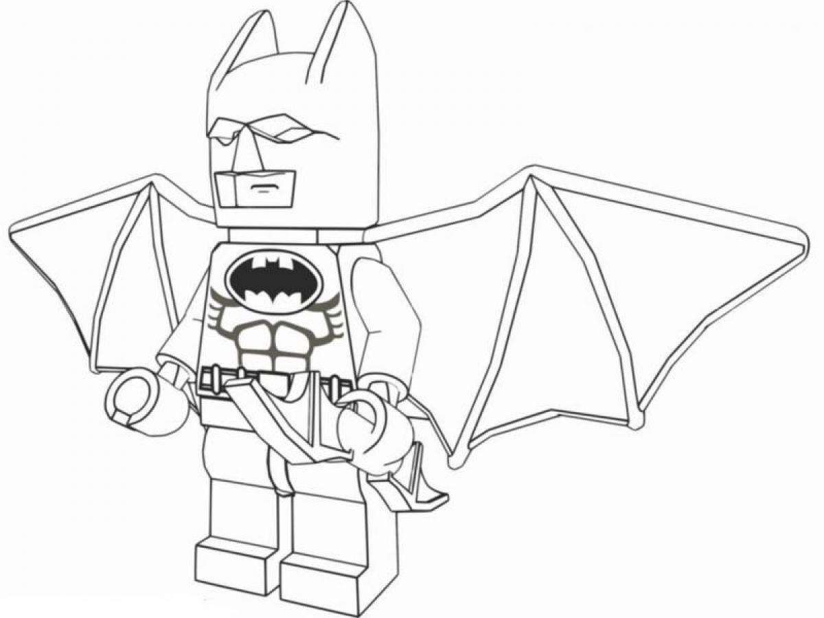Раскраска Минифигурка Lego Супермен