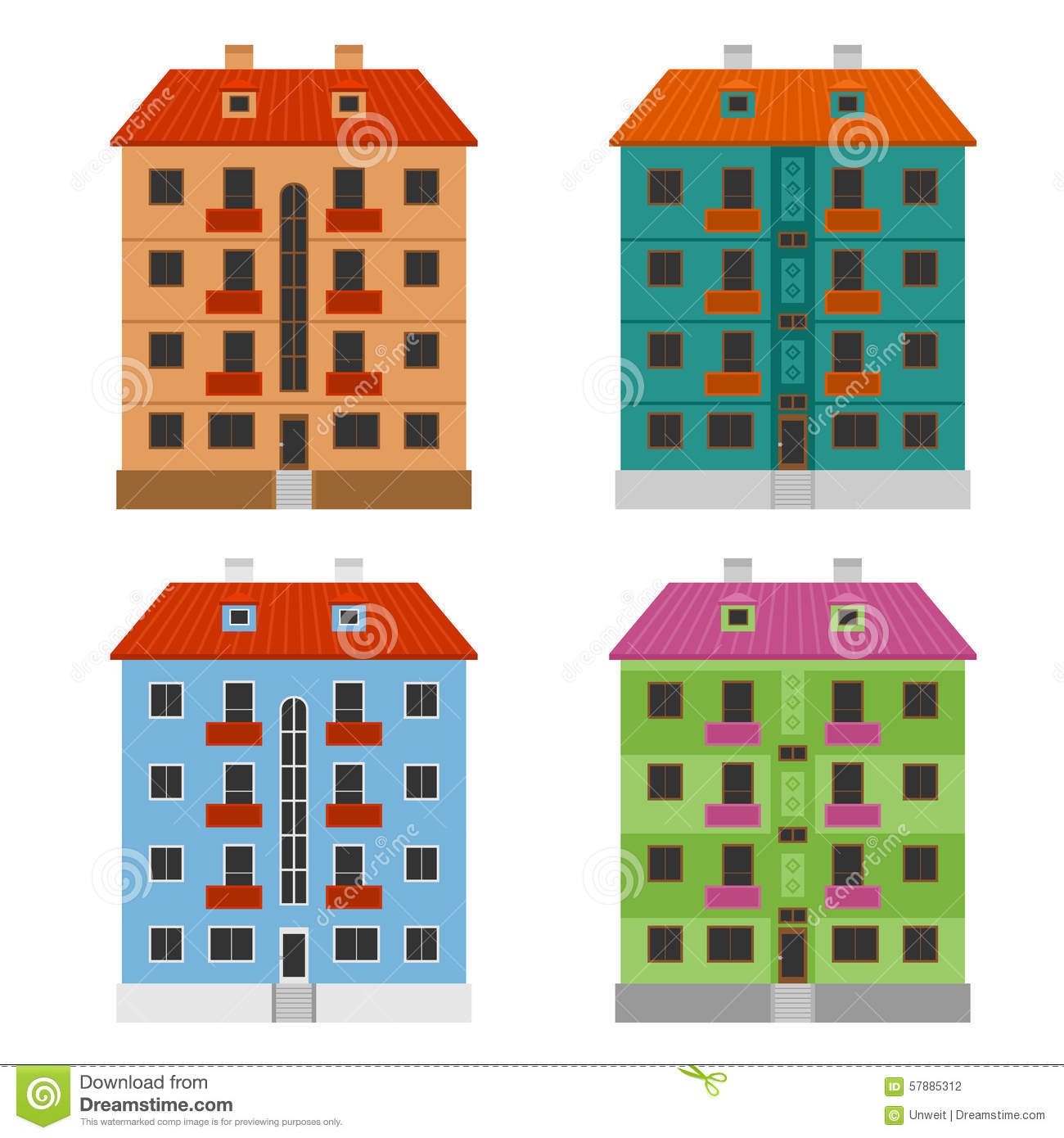 Картинки многоэтажных домов для детей