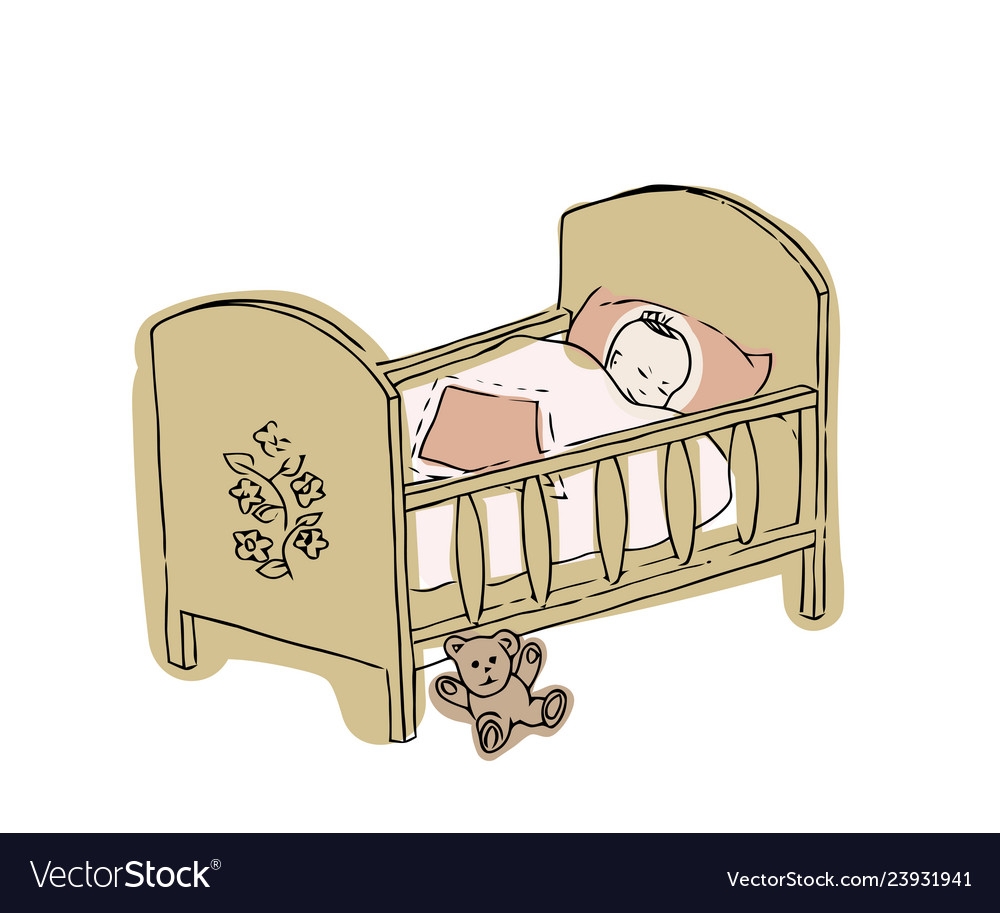 Crib Baby cartoon