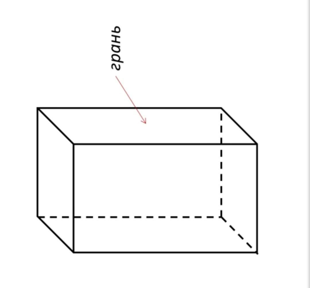 Как нарисовать квадратный параллелепипед