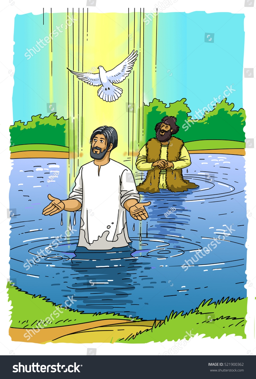 Поделка крещение Иисуса Христа