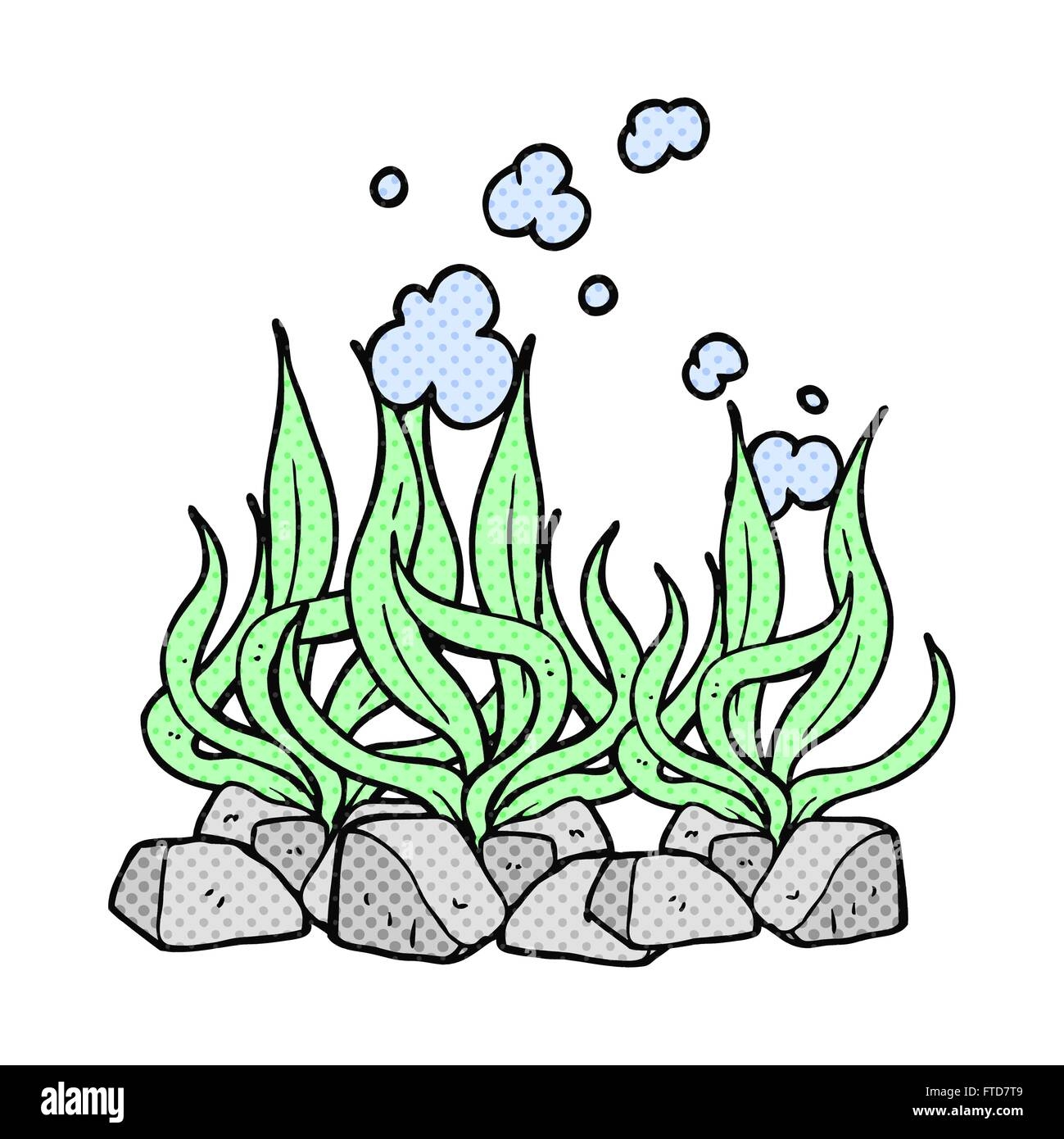 Раскраска водоросли для аквариума