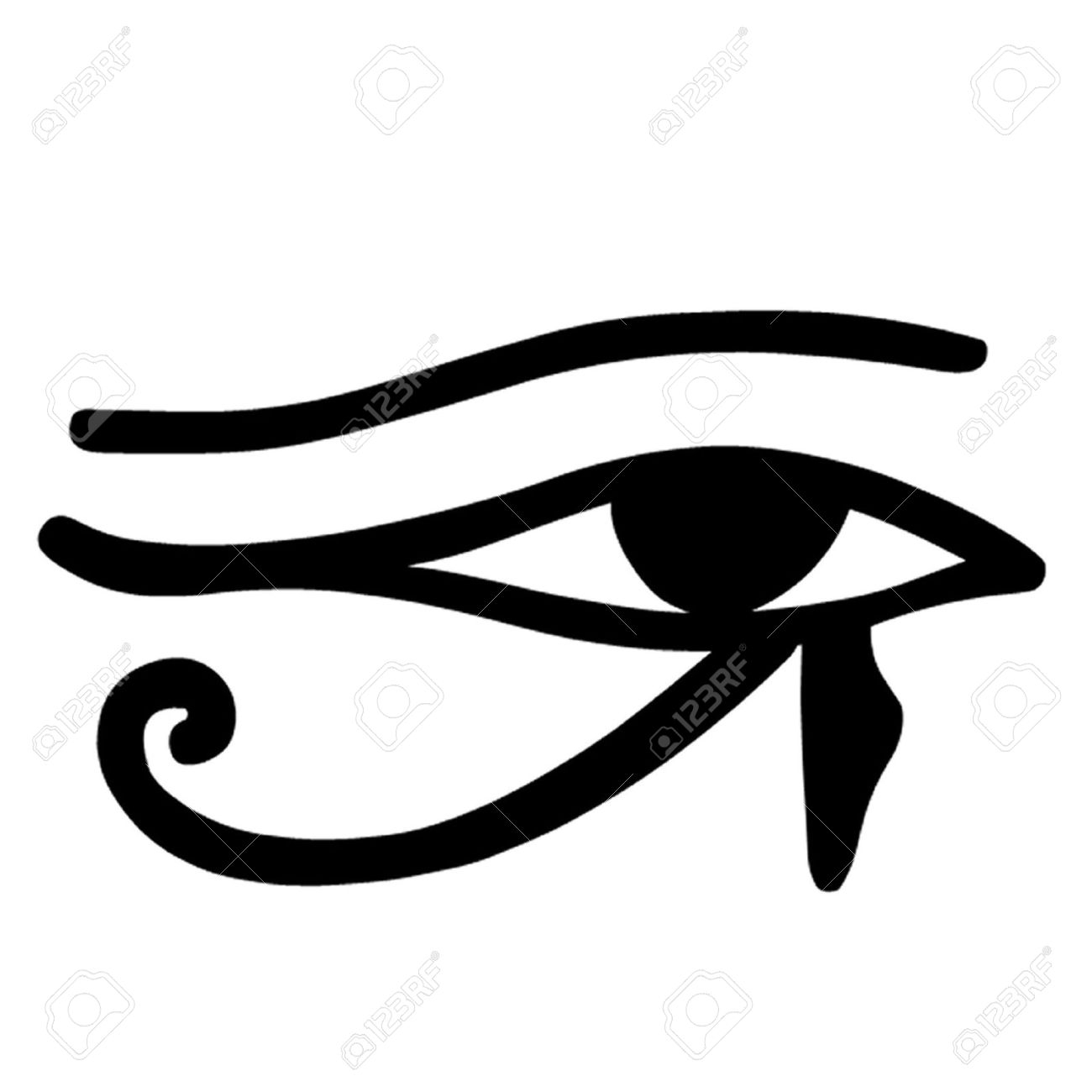 Уаджет на египетском иероглиф