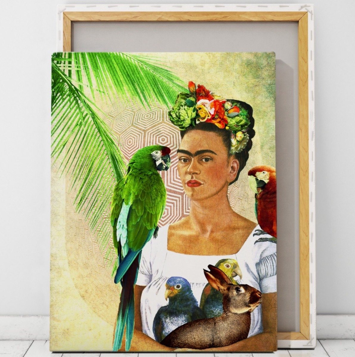 Фрида Кало портрет с попугаями