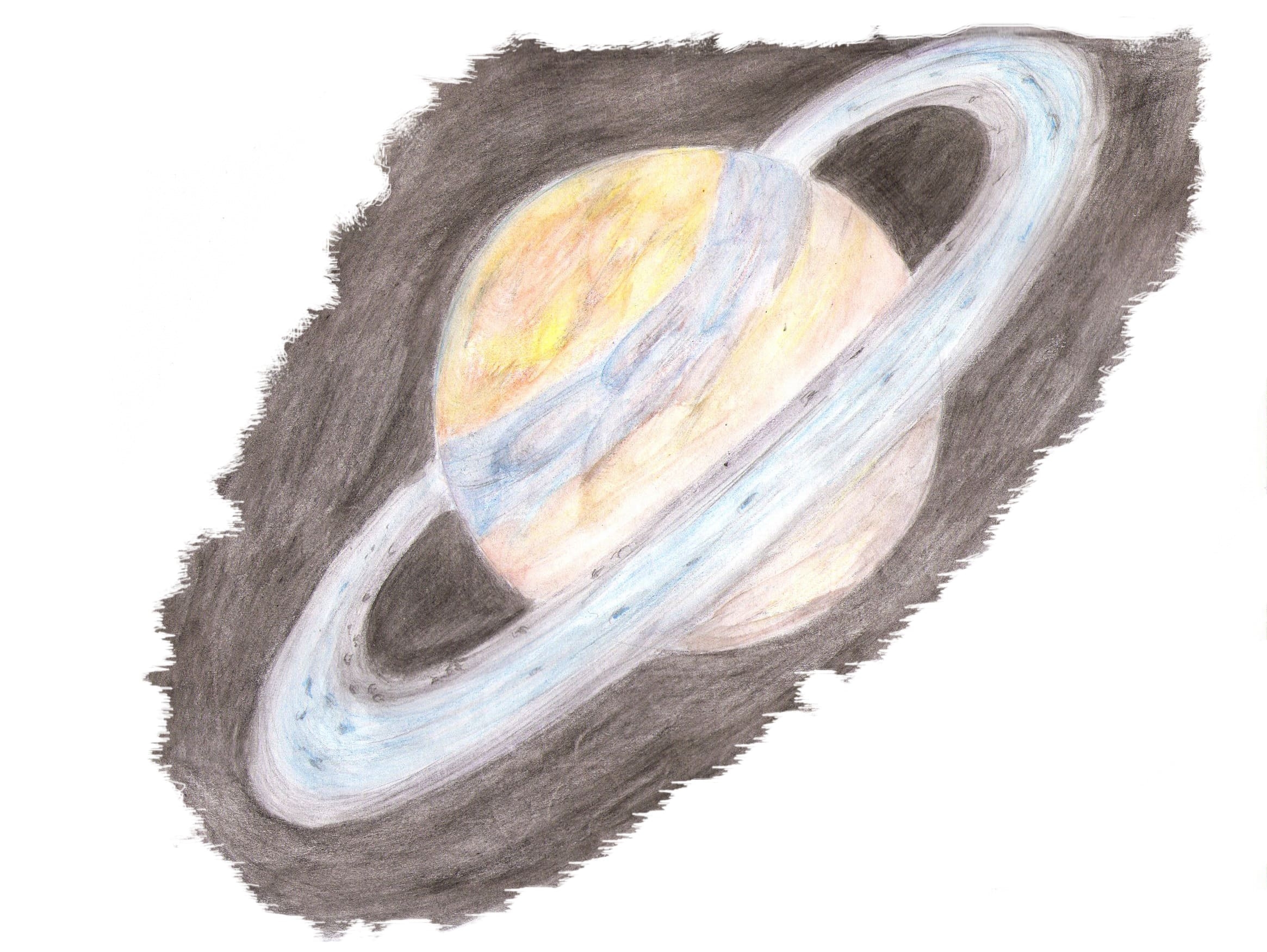 Сатурн акварелью
