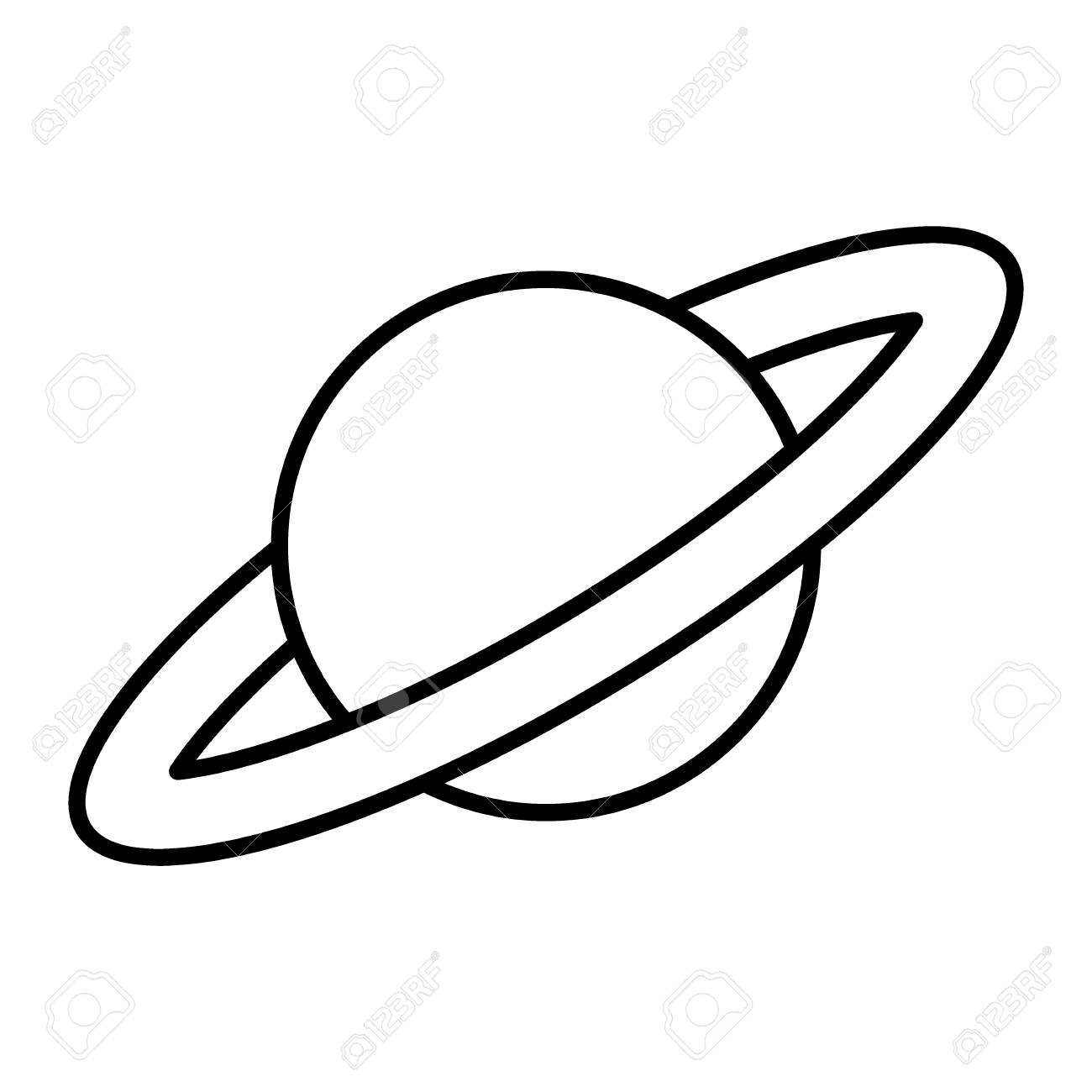 Сатурн Планета раскраска для проекта
