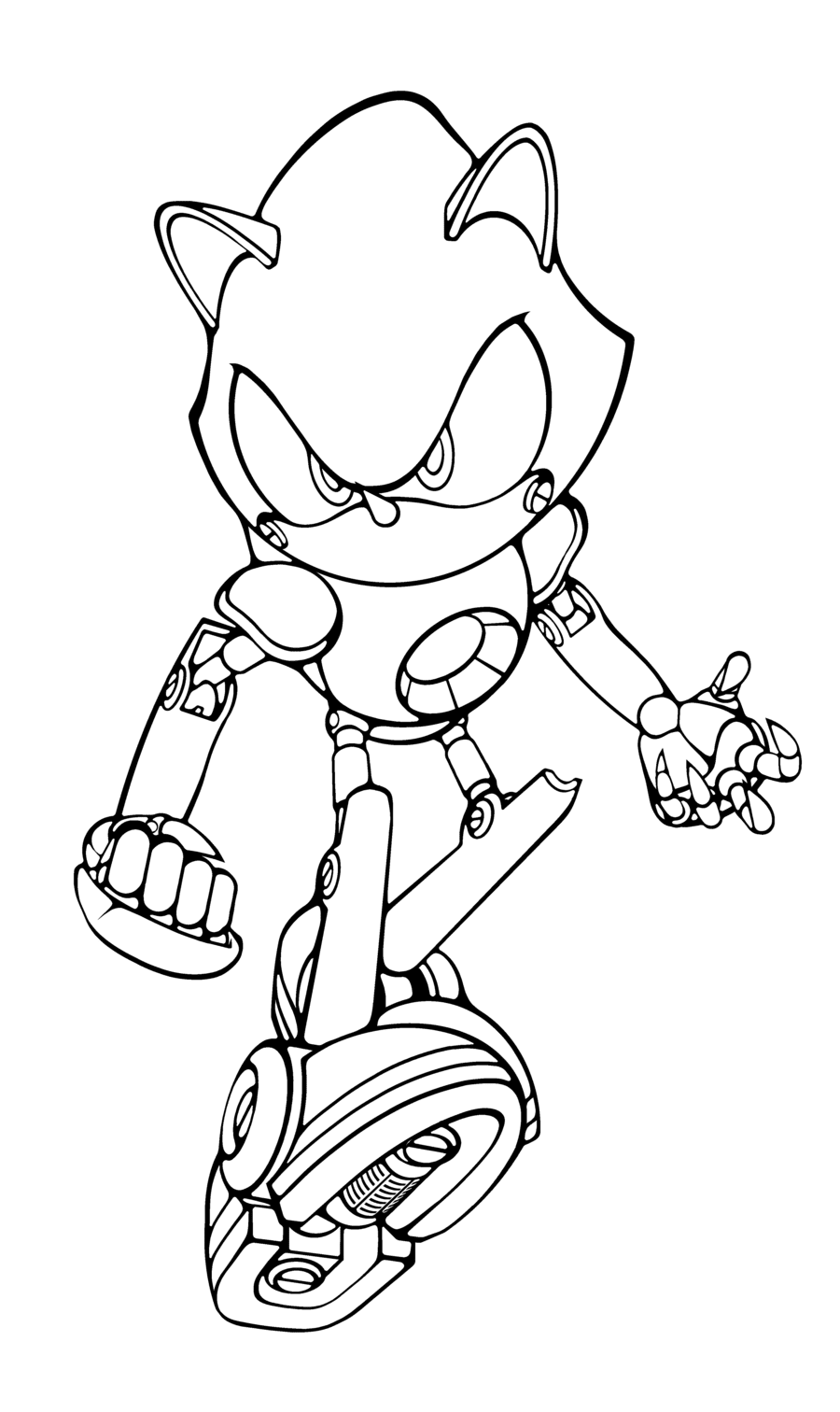 Metal sonic нарисовать