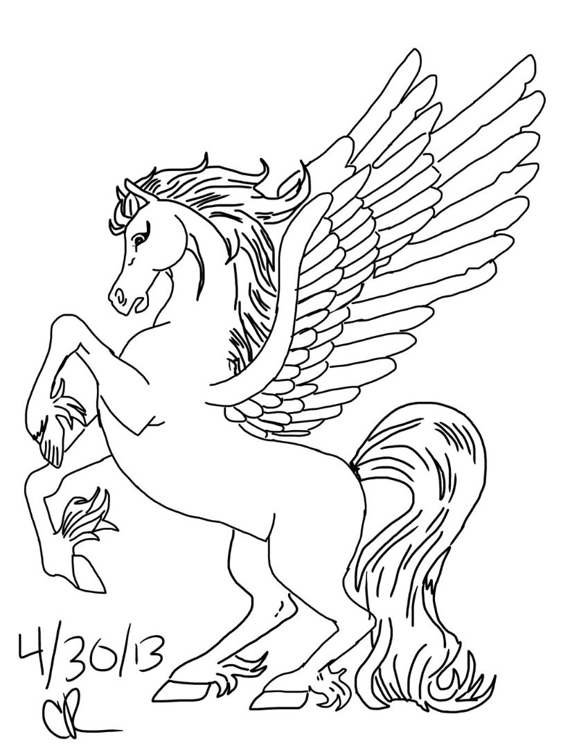 Лошадь на дыбах рисунок карандашом