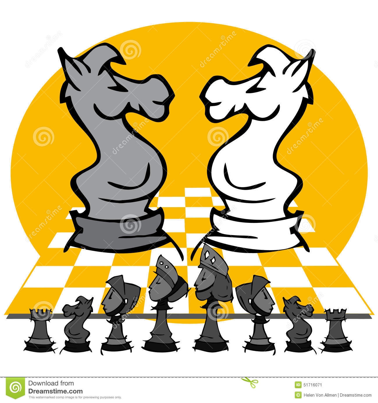 Весёлые шахматные фигуры для дошкольников