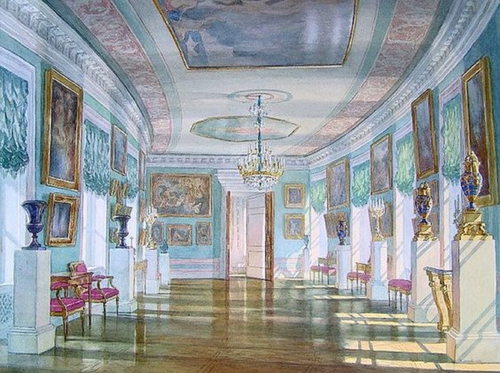 Павловский дворец интерьер живопись