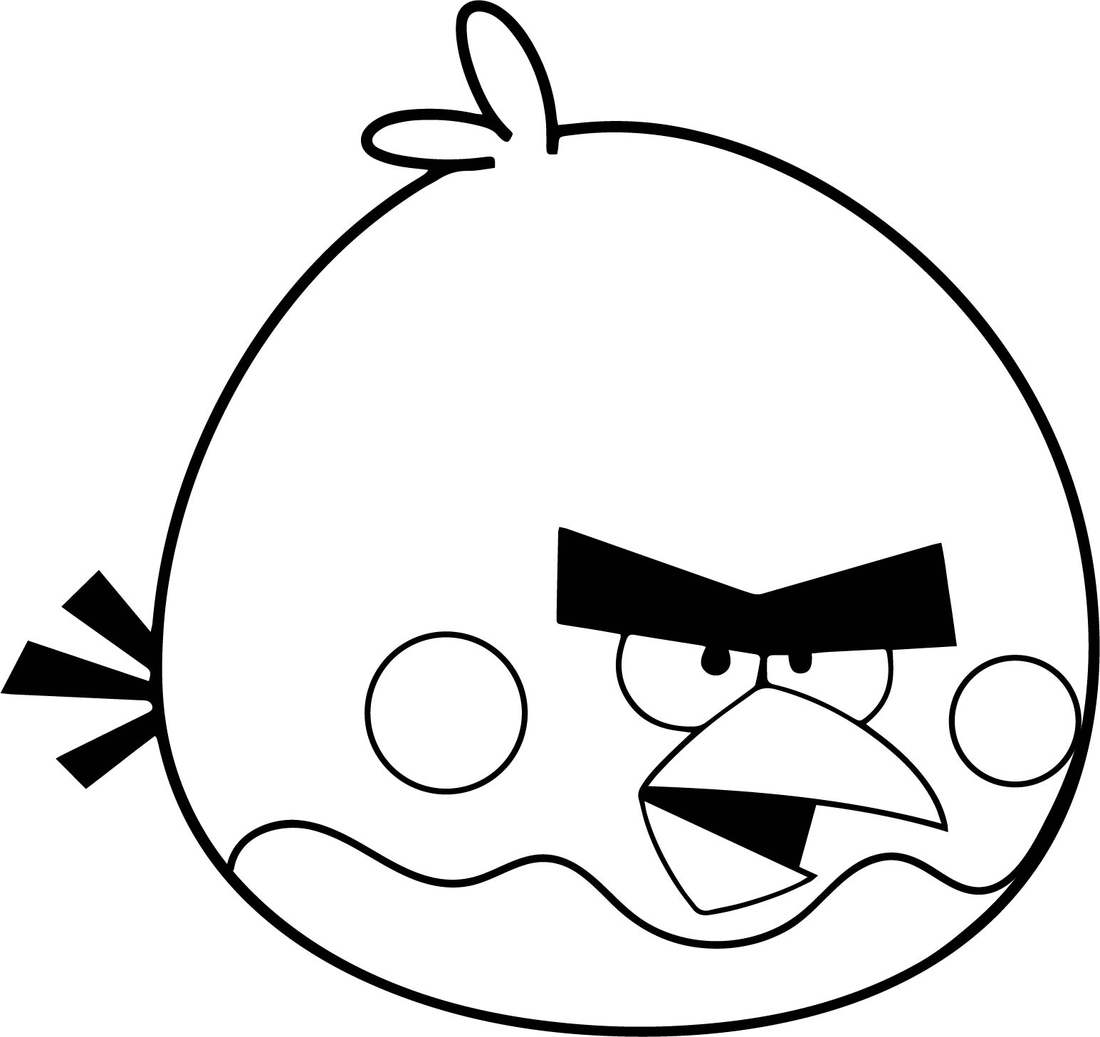 Angry Birds раскраска Теренс