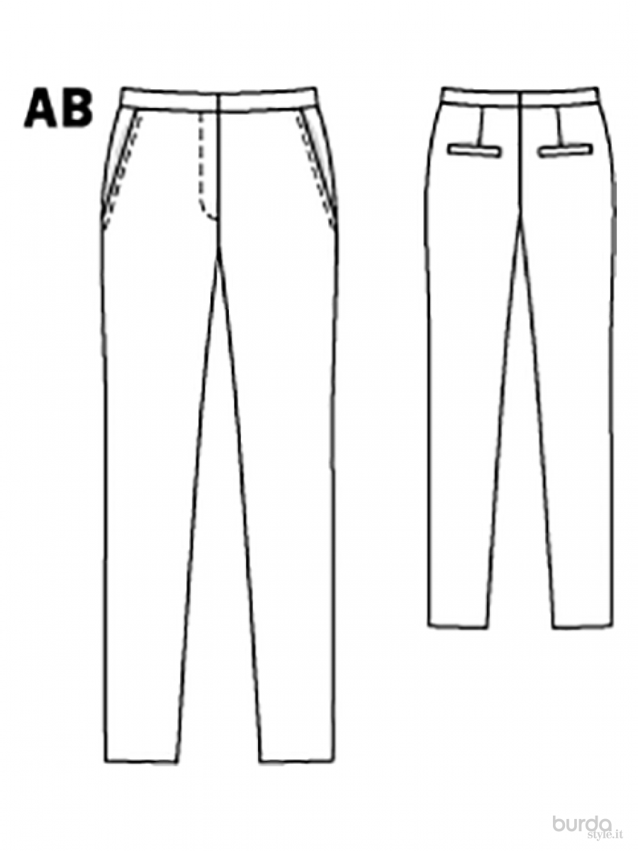 Схема брюк женских