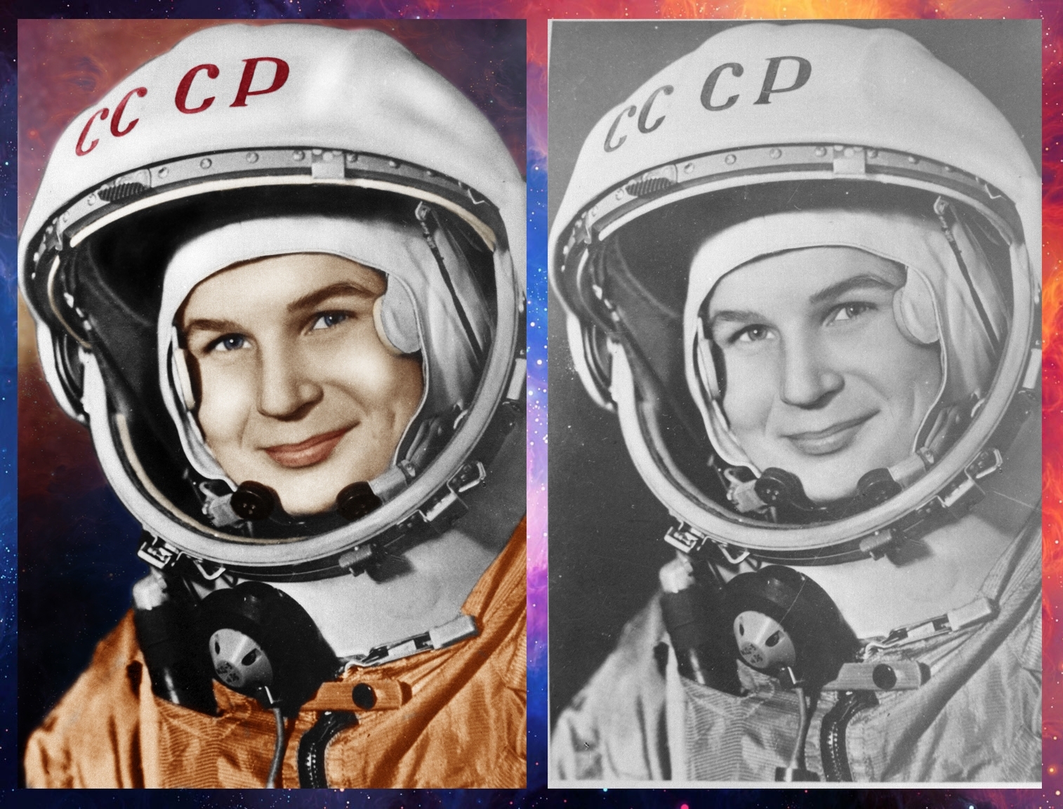 Первый полет женщины в космос терешковой. Портрет Валентины Терешковой в скафандре.