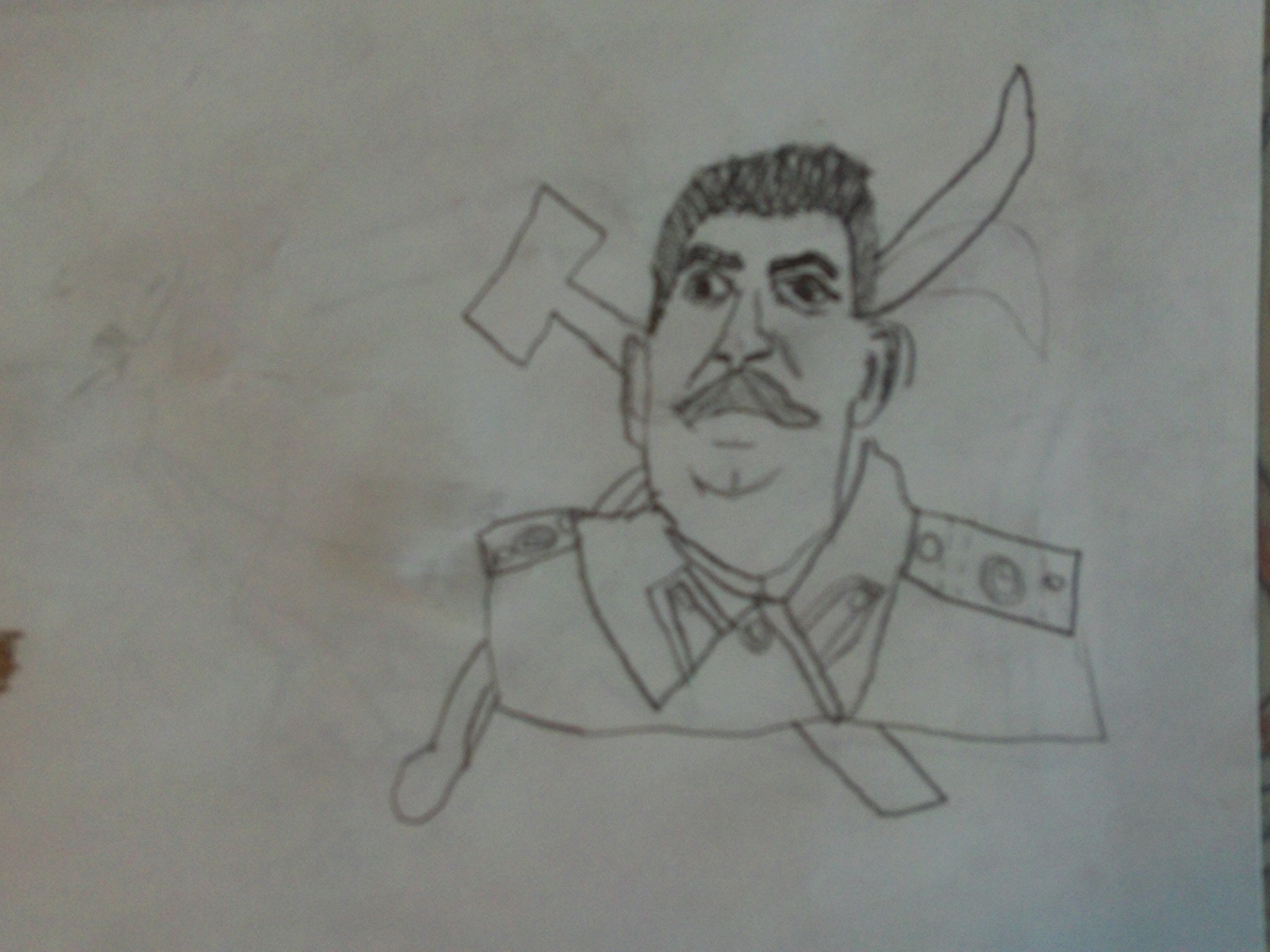 Портрет Сталина легко