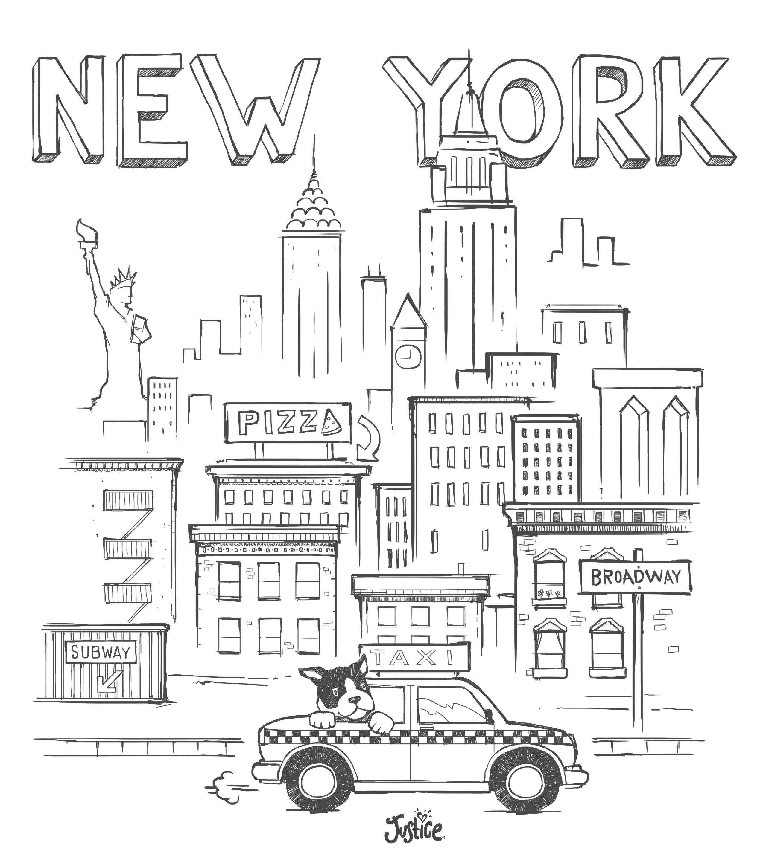 Нью-Йорк. Раскраска с наклейками. Столицы моды