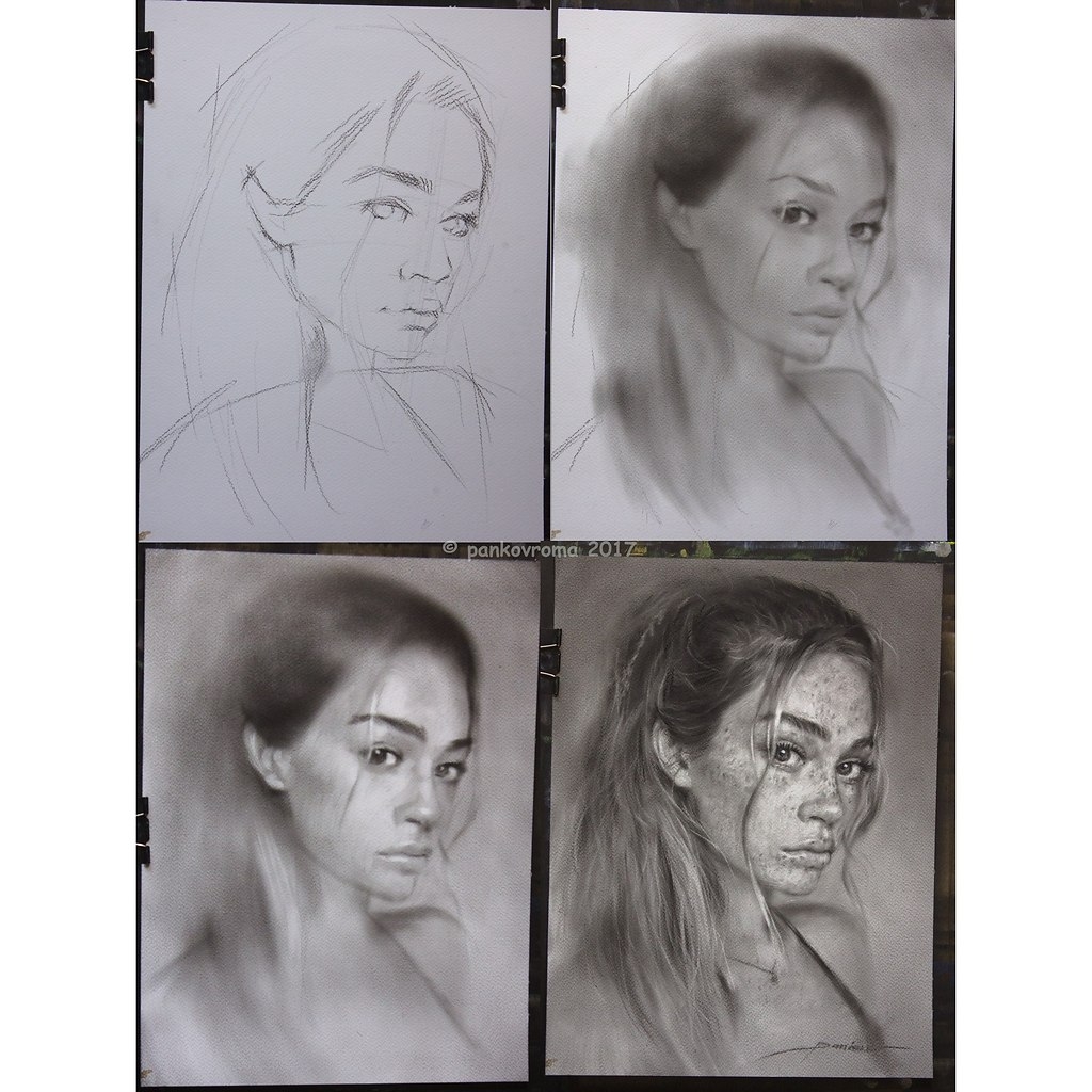 Техники рисования портретов карандашом