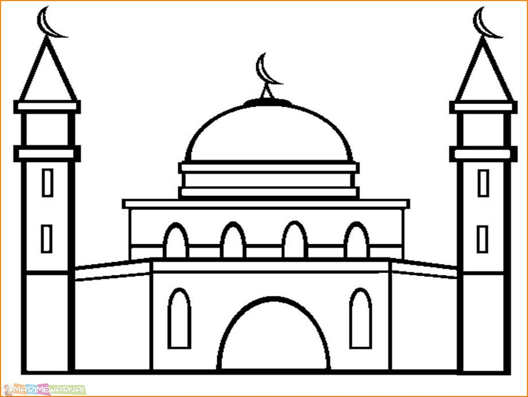 Как нарисовать мечеть 🚩 рисунок карандашом минареты 🚩 Рисование