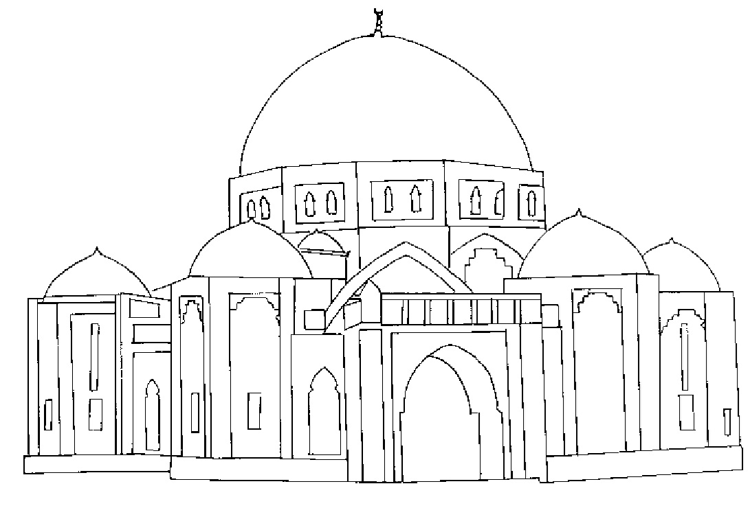 Как поэтапно нарисовать мечеть карандашом поэтапно для