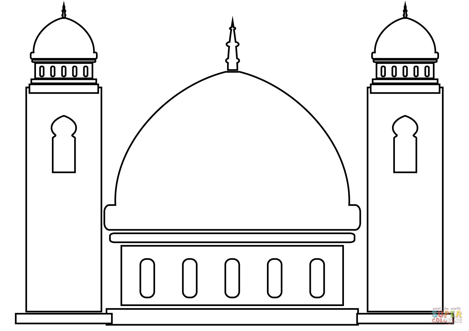 Рисунок мечети 5 класс