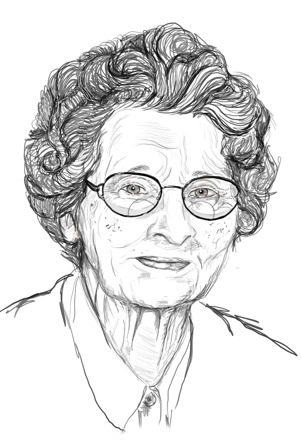 Портрет бабушки раскраска