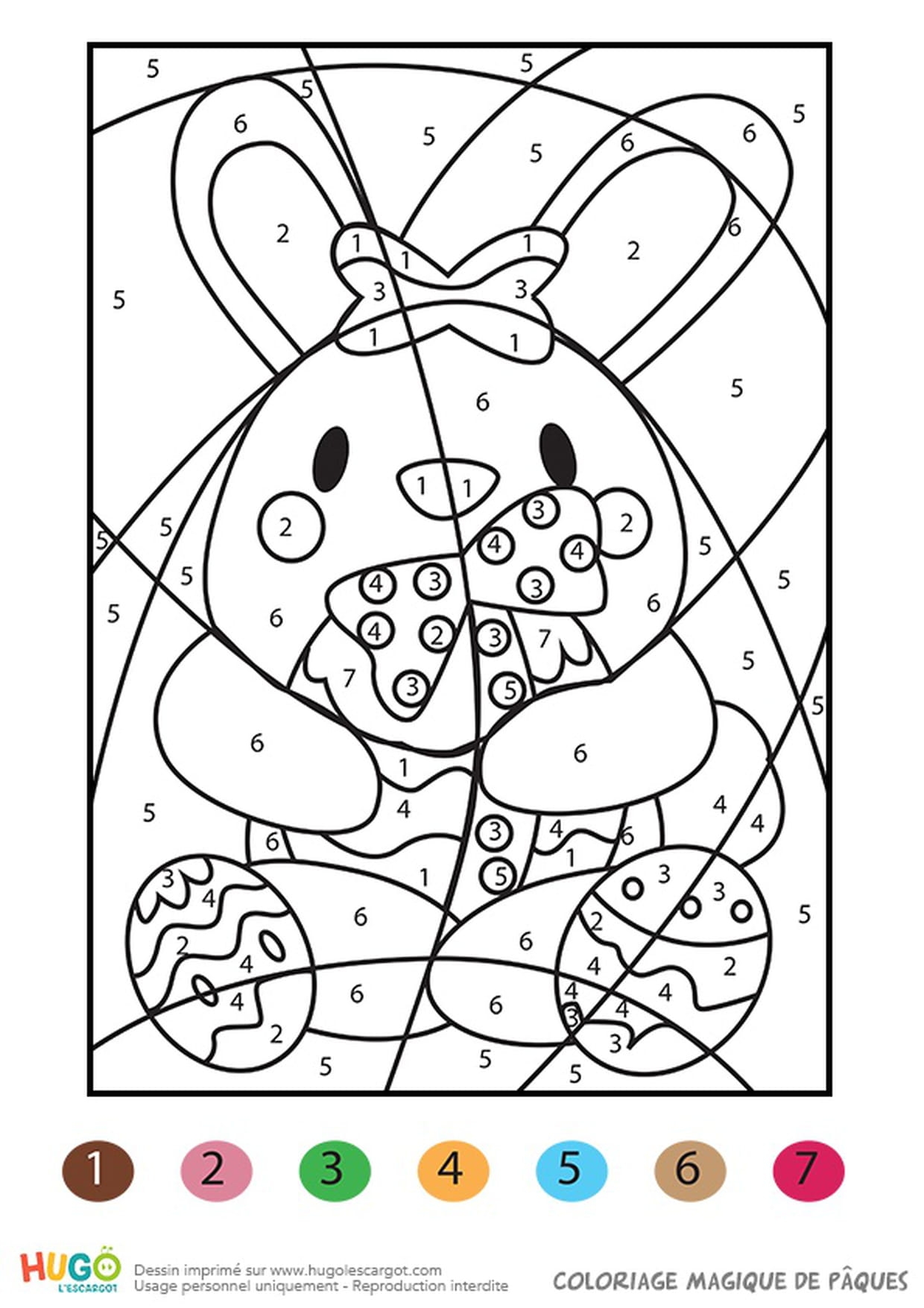 Coloriage numéroté maternelle