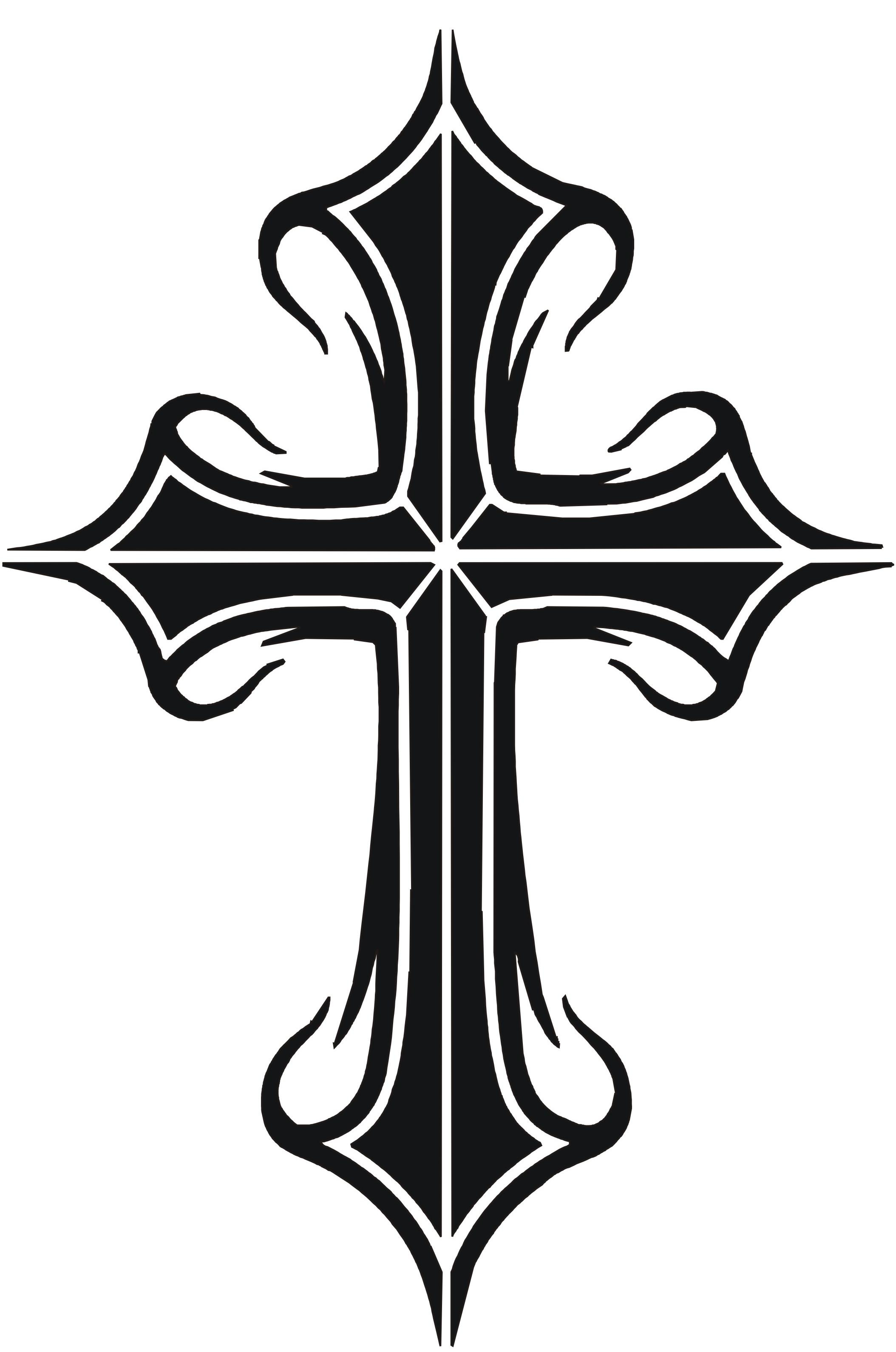 Христианский крест эскиз