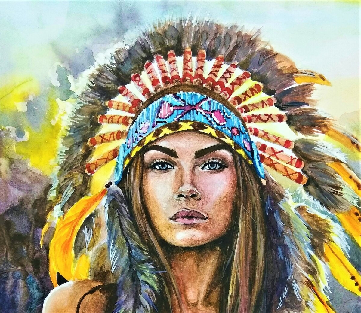 Карл Банг картины индейцы