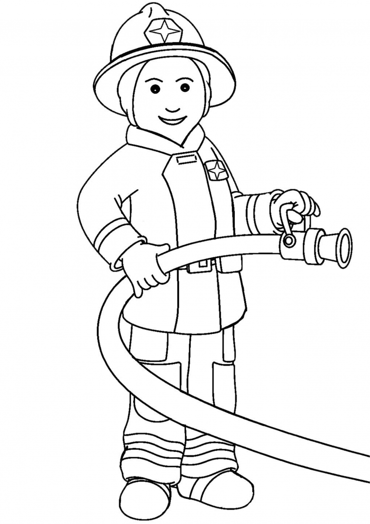 Пожарник рисунок для детей - 62 фото