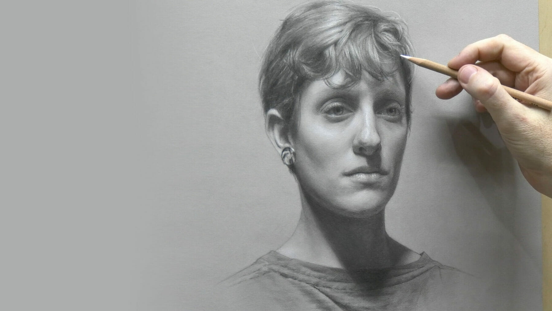 Ии для рисования. Portrait drawing free course. Hugh Jamieson Art.