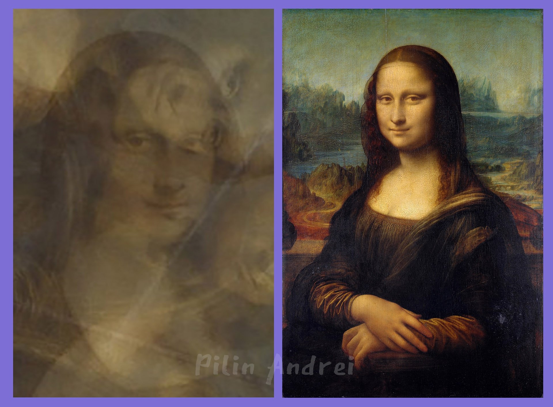 Мона Лиза с лицом Леонардо да Винчи