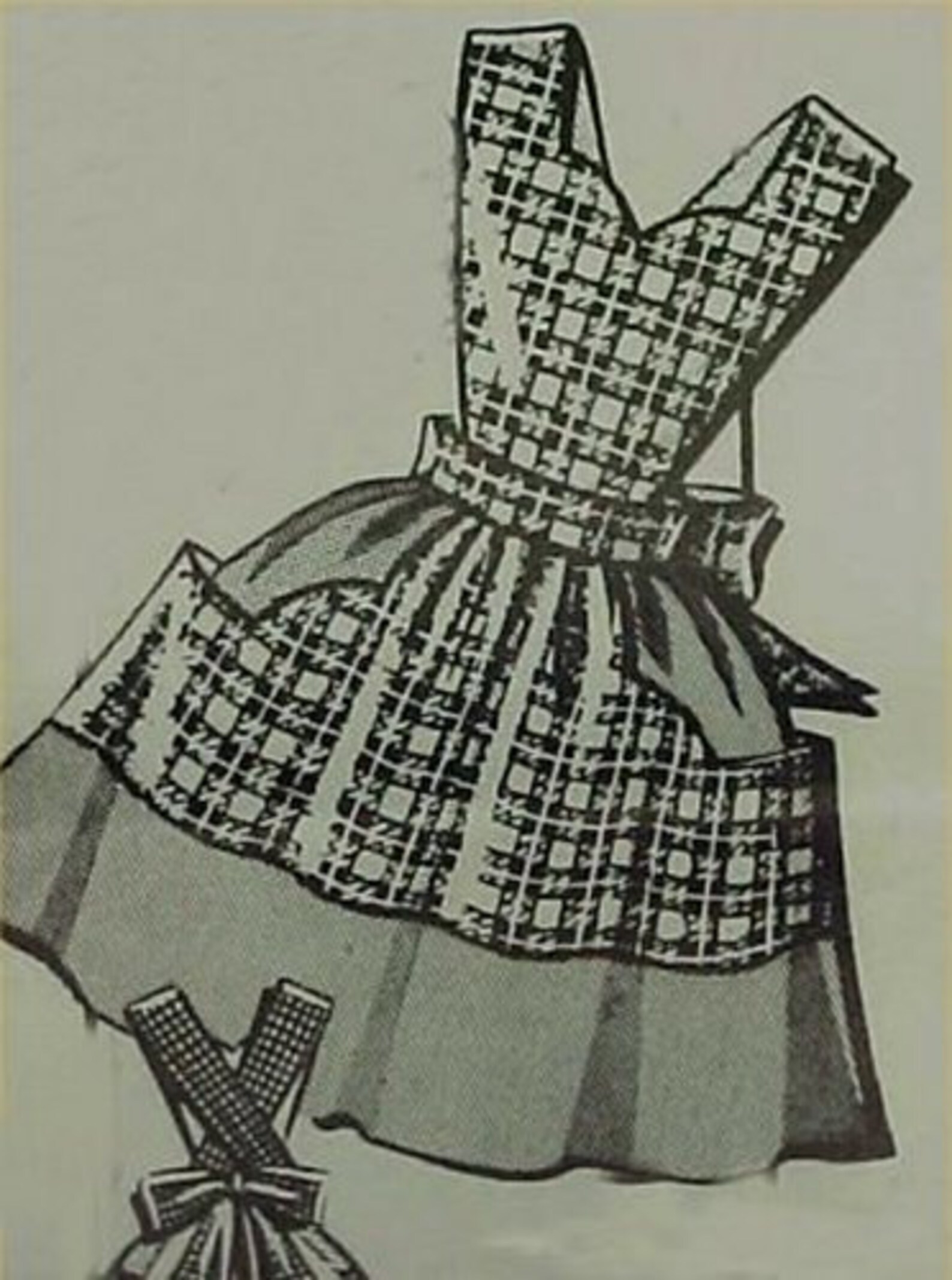 Платье фартук из журнала силуэт
