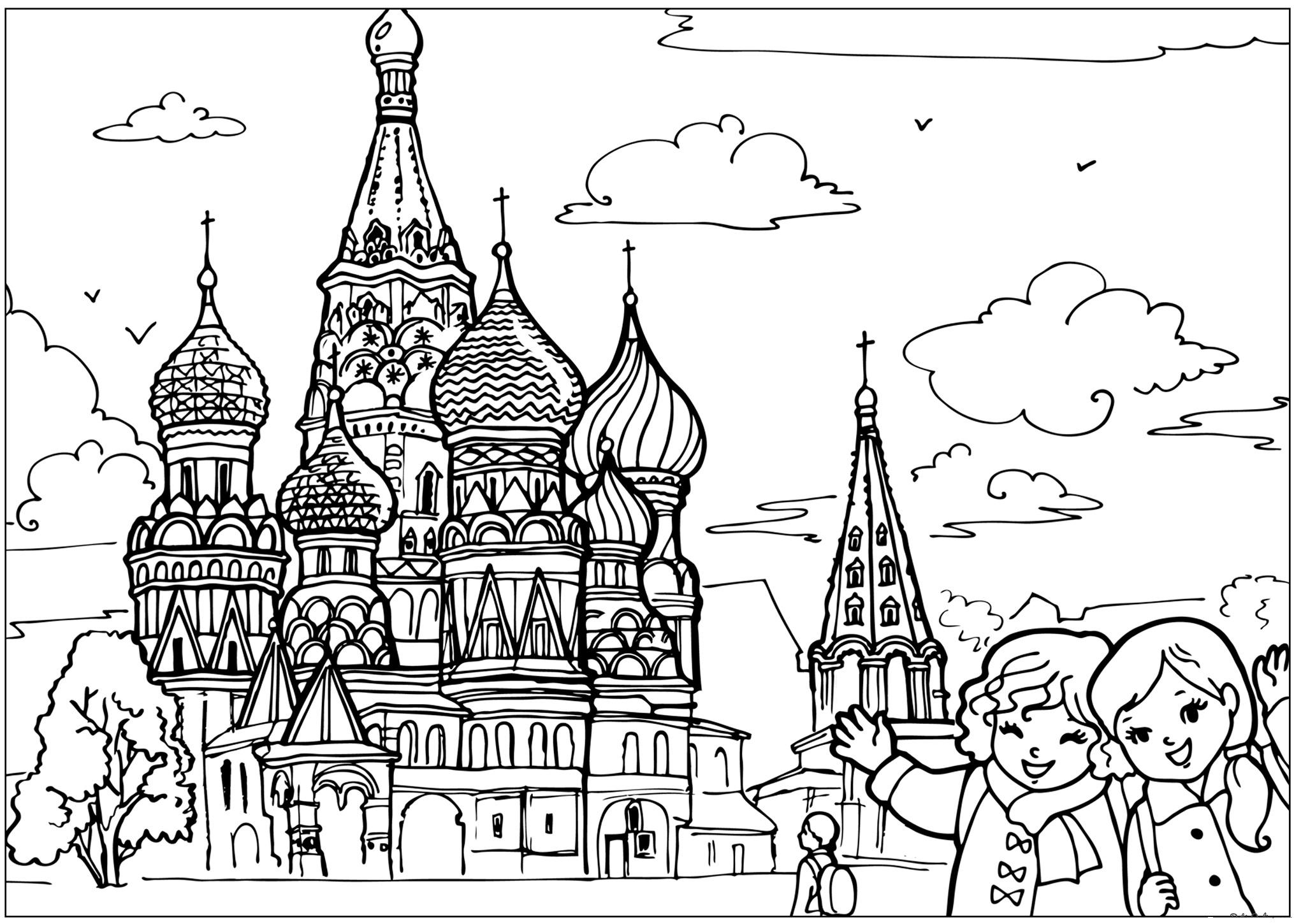 Раскраски Кремль