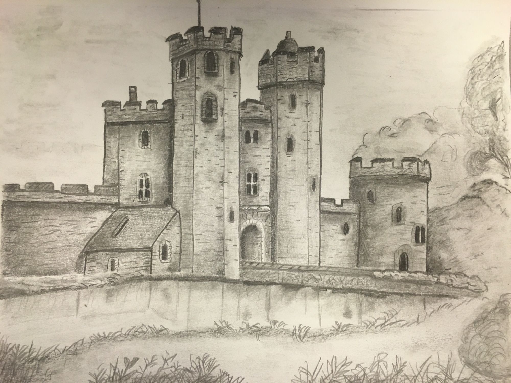 Старый замок по музыке 4 класс. Замок рисунок. Замок карандашом. Старинный замок рисунок. Эскиз замка карандашом.