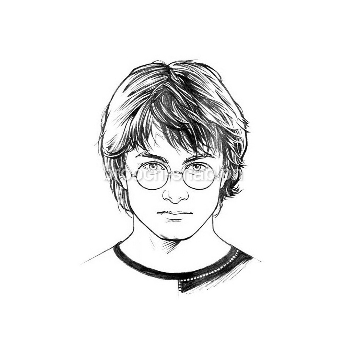 Гарри Поттер поэтапное рисование
