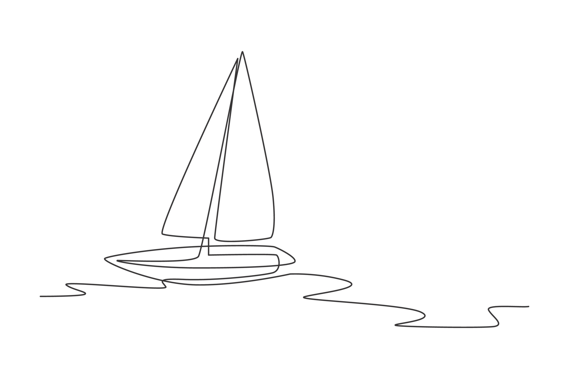 Рисунок месяц в лодке