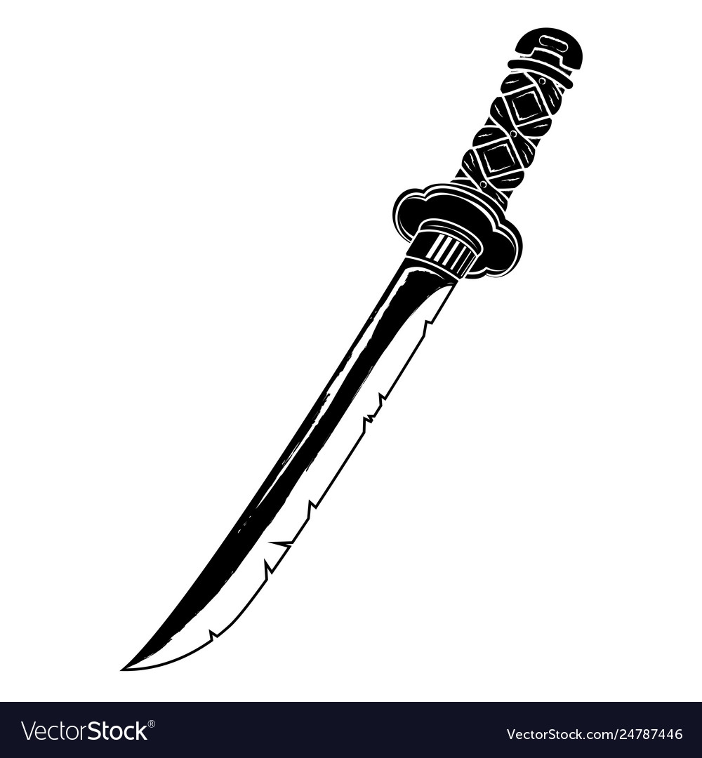 Эскиз Самурай с мечом