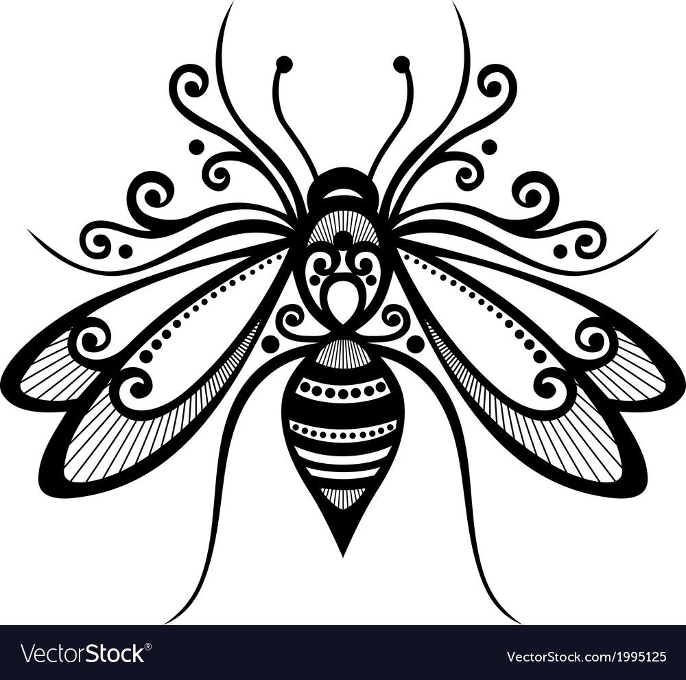 Стилизованное изображение насекомых
