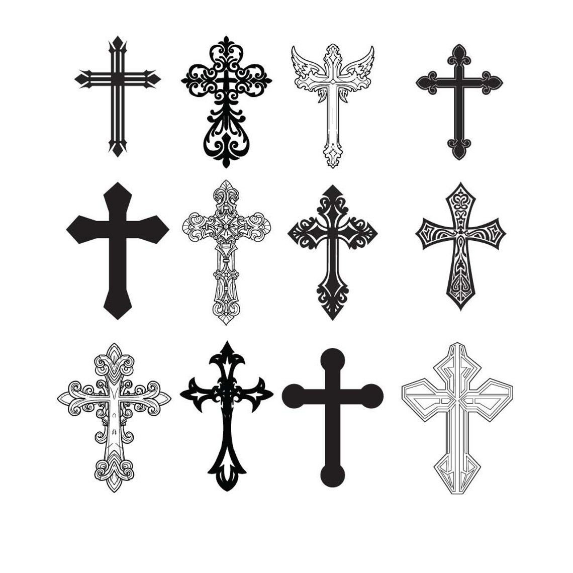 Тату крест — Популярные тату с крестом и их значение