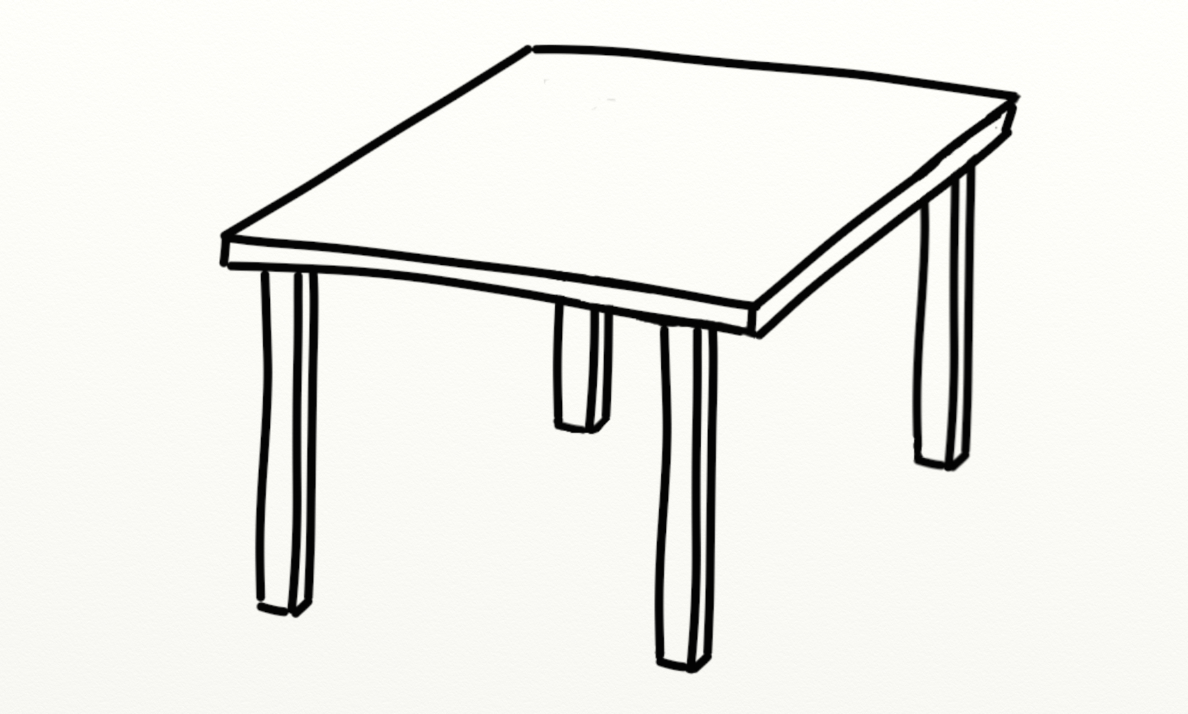 Рисунок стола карандашом - 53 фото