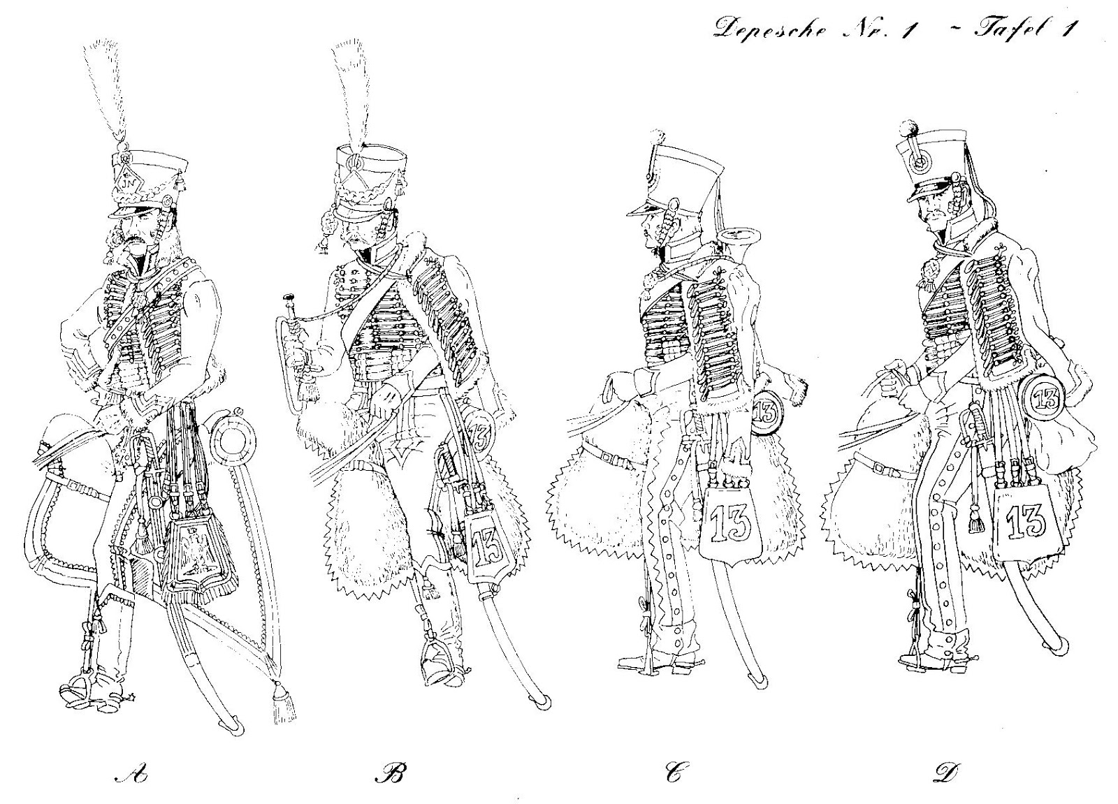 Война 1812 года гусары рисунки