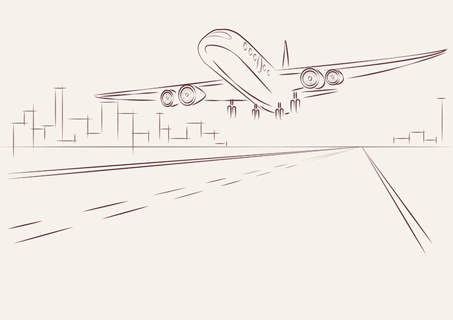 Графический рисунок самолета