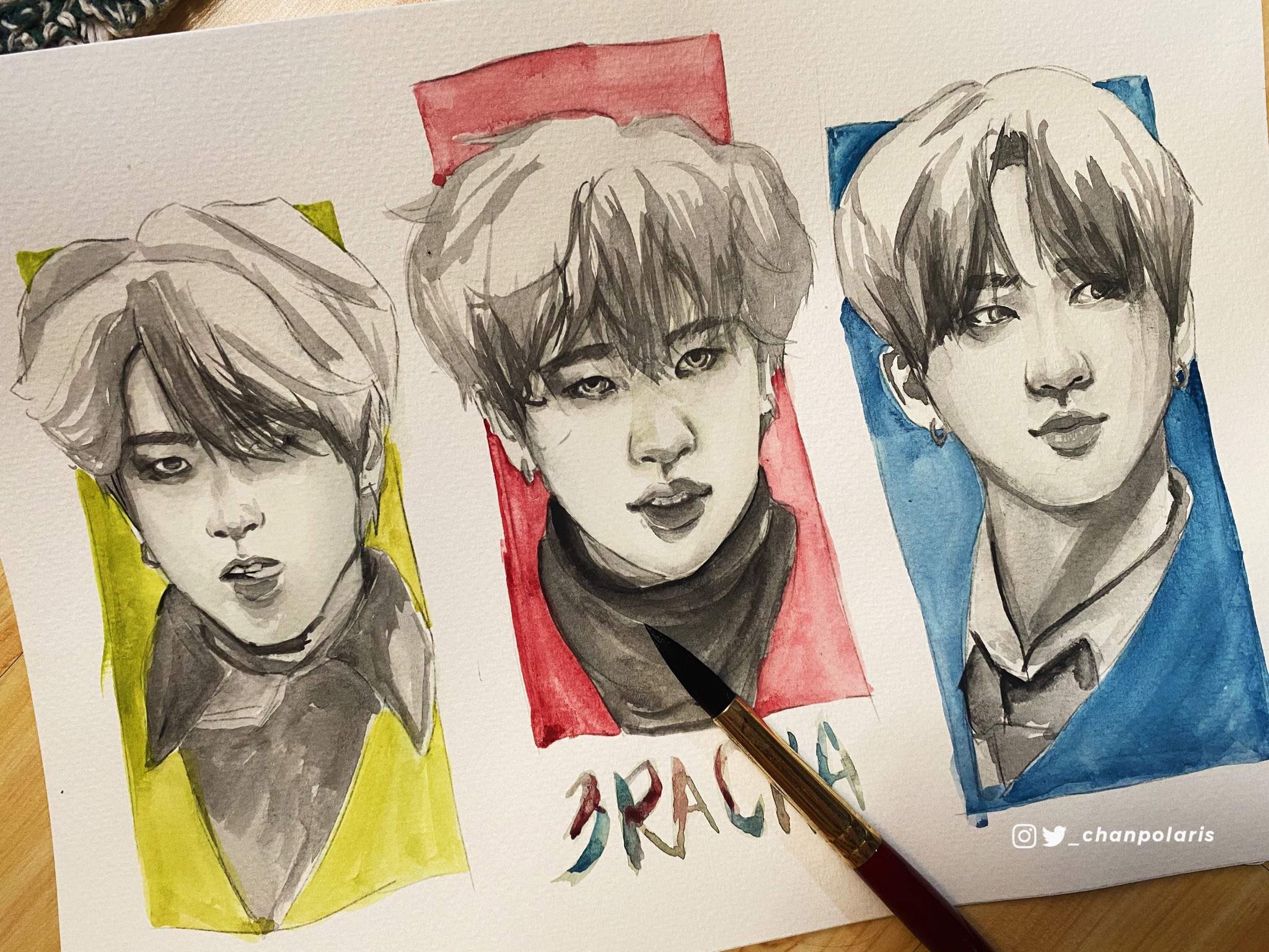 Бан чан из stray kids нарисовать