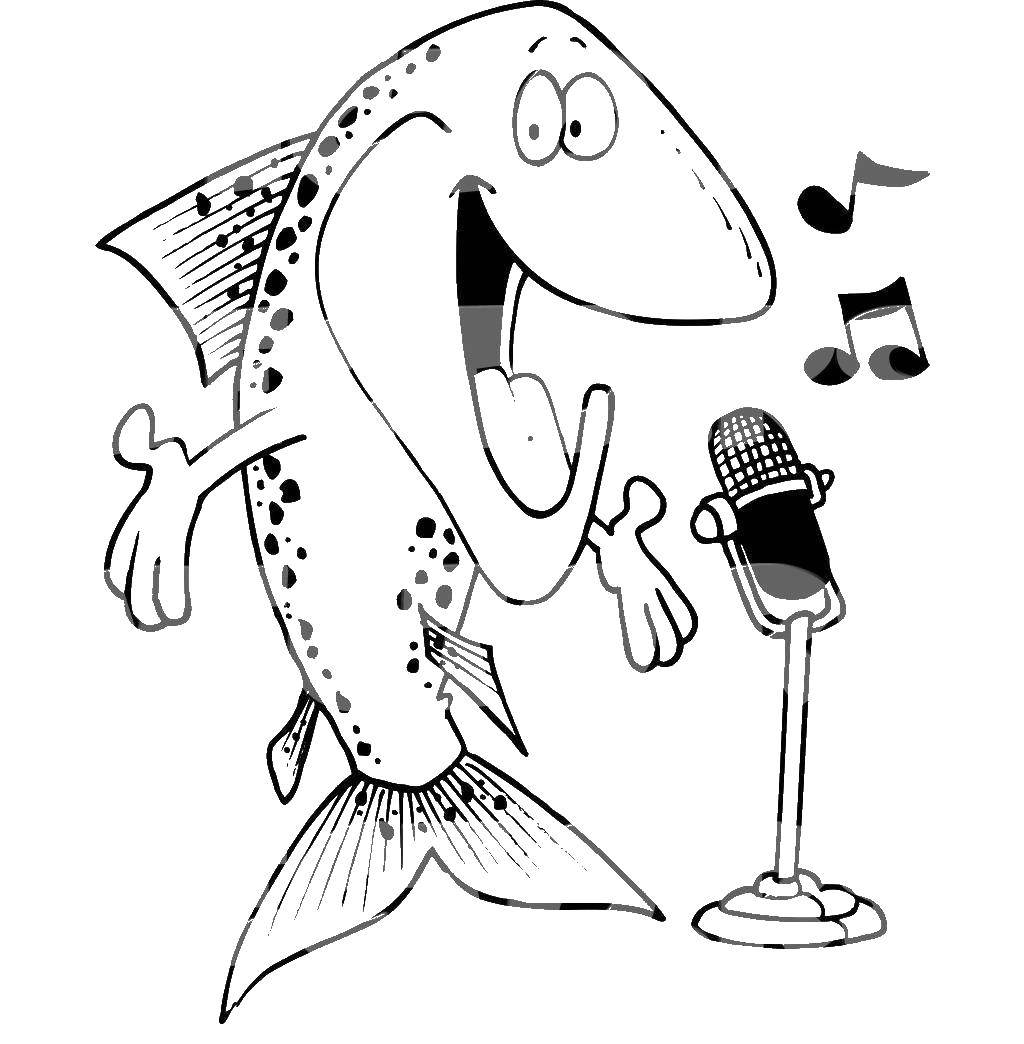 Рыба с микрофоном
