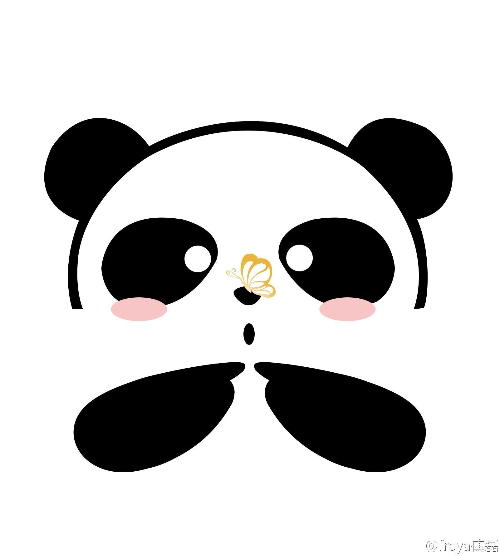 Панда рожица
